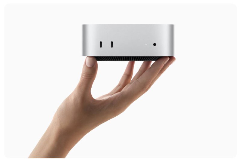 新款 Mac mini 发布，尺寸小巧，搭载 M4 和 M4 Pro 芯片，内存 16G B起跳苹果公司今日发布了全新 Mac mini，搭载 M4 和全新 M4 Pro 芯片，并围绕苹果硅芯片进行了重新设计，将惊人的性能浓缩于仅 5 英寸见方的更小机身中