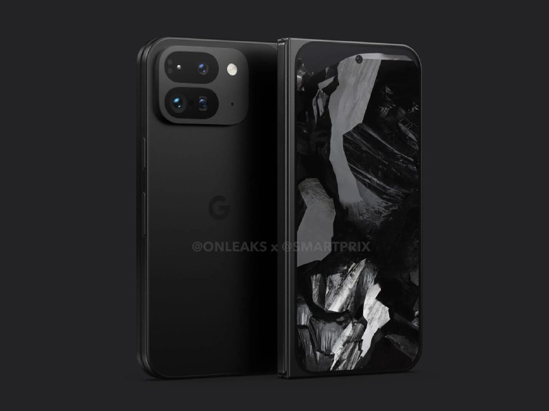 谷歌 Pixel Fold 2 的最新渲染图曝光更大的屏幕和更窄的设计